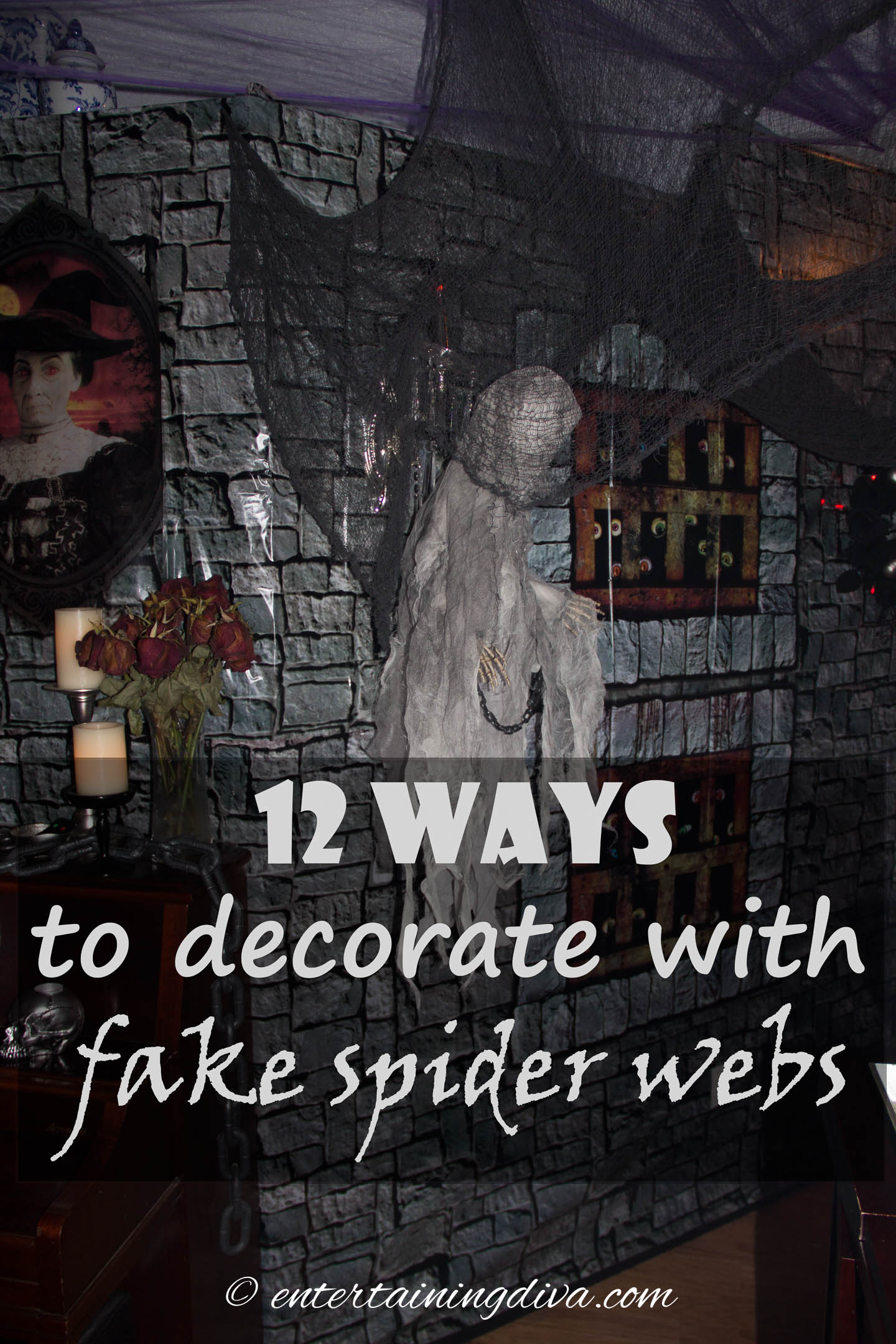 12 ways to decorate with fake spider webs