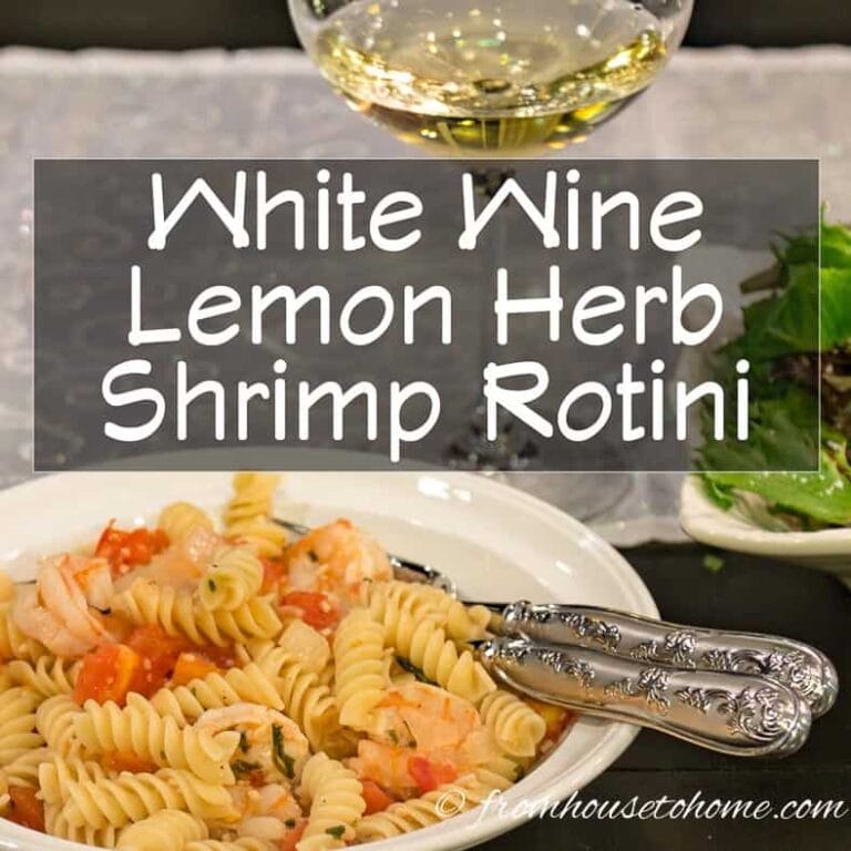 White Wine Lemon Herb Shrimp Rotini