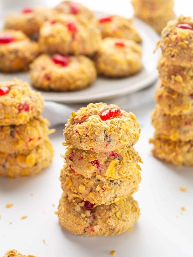 Old Fashioned Cherry Winks Cookies With Corn Flakes Story