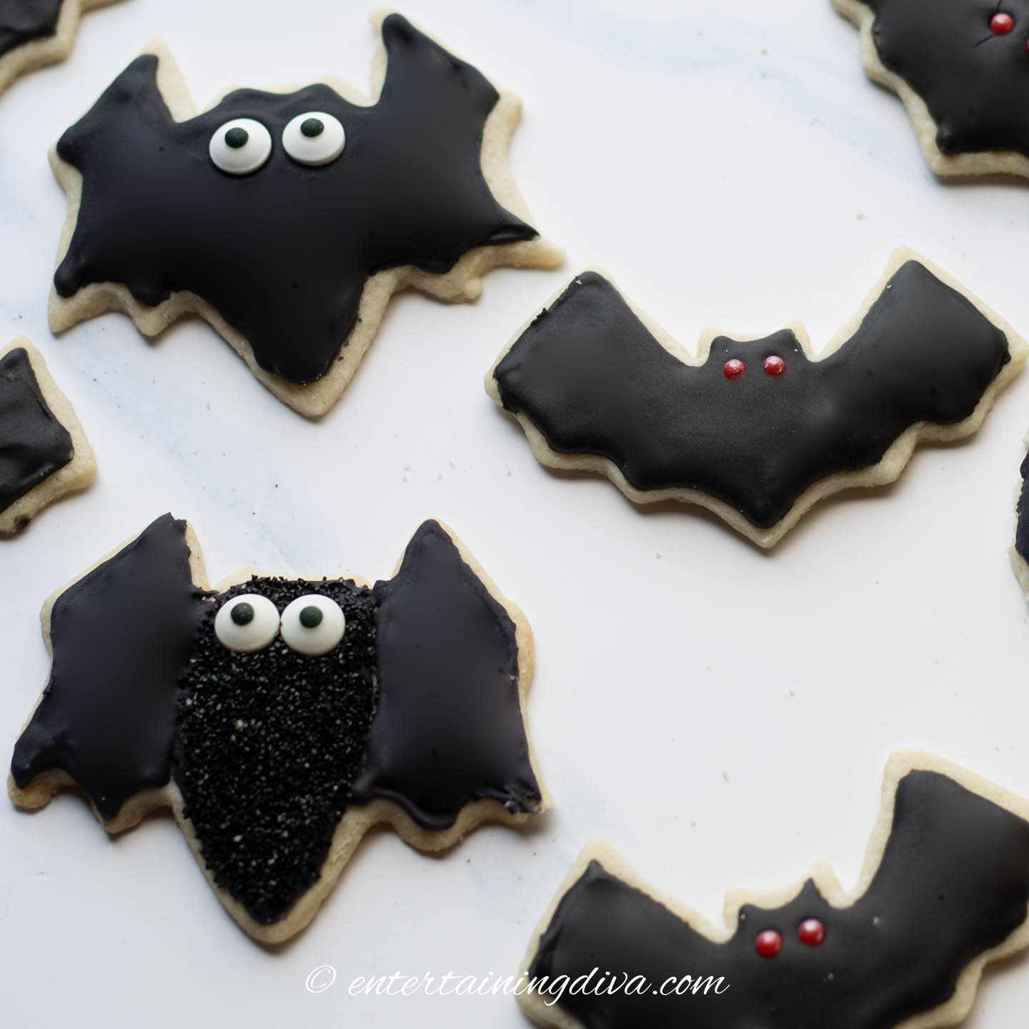 Halloween Bat Sugar Cookies