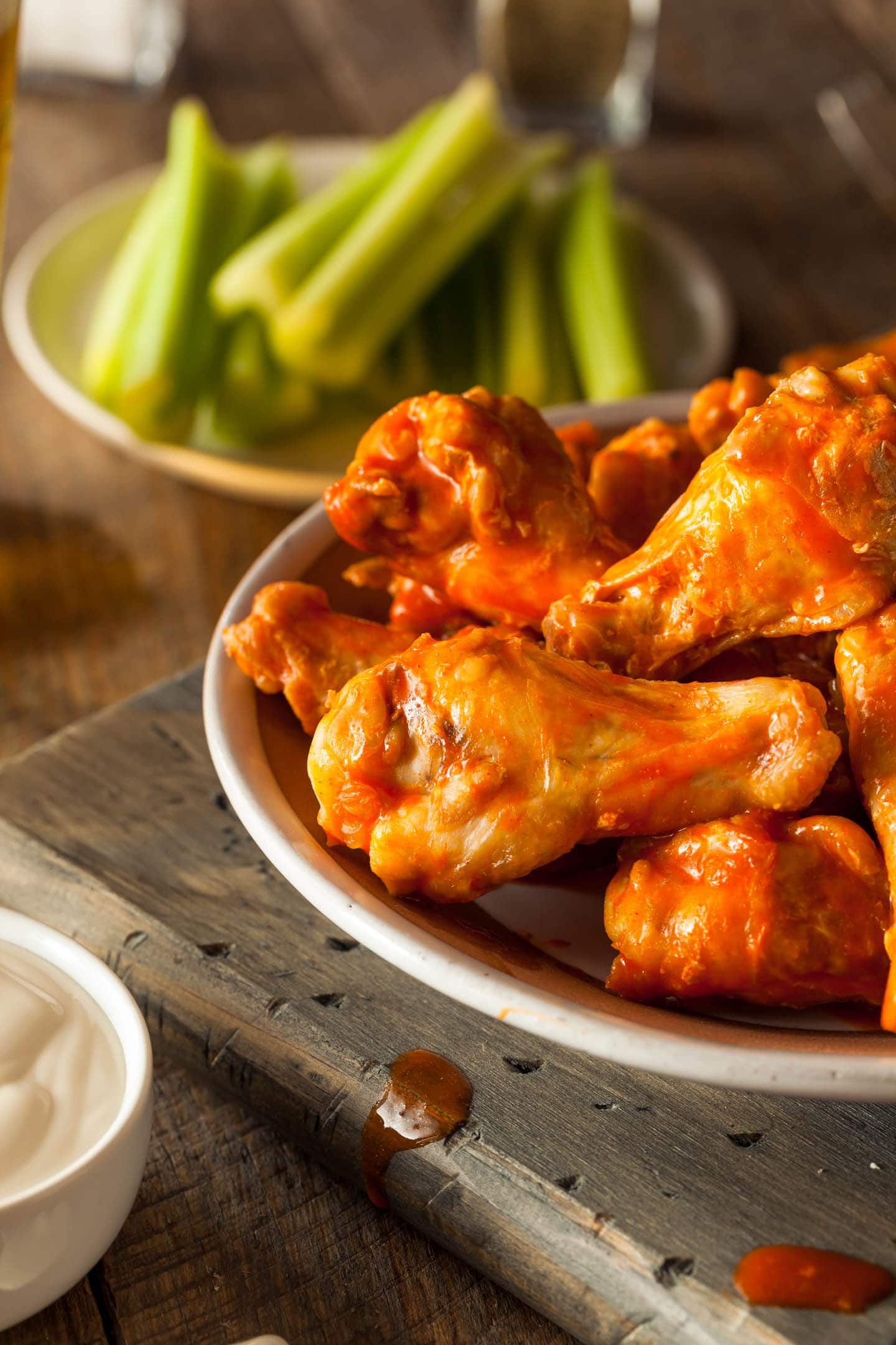 crispy oven baked hot wings made without flour