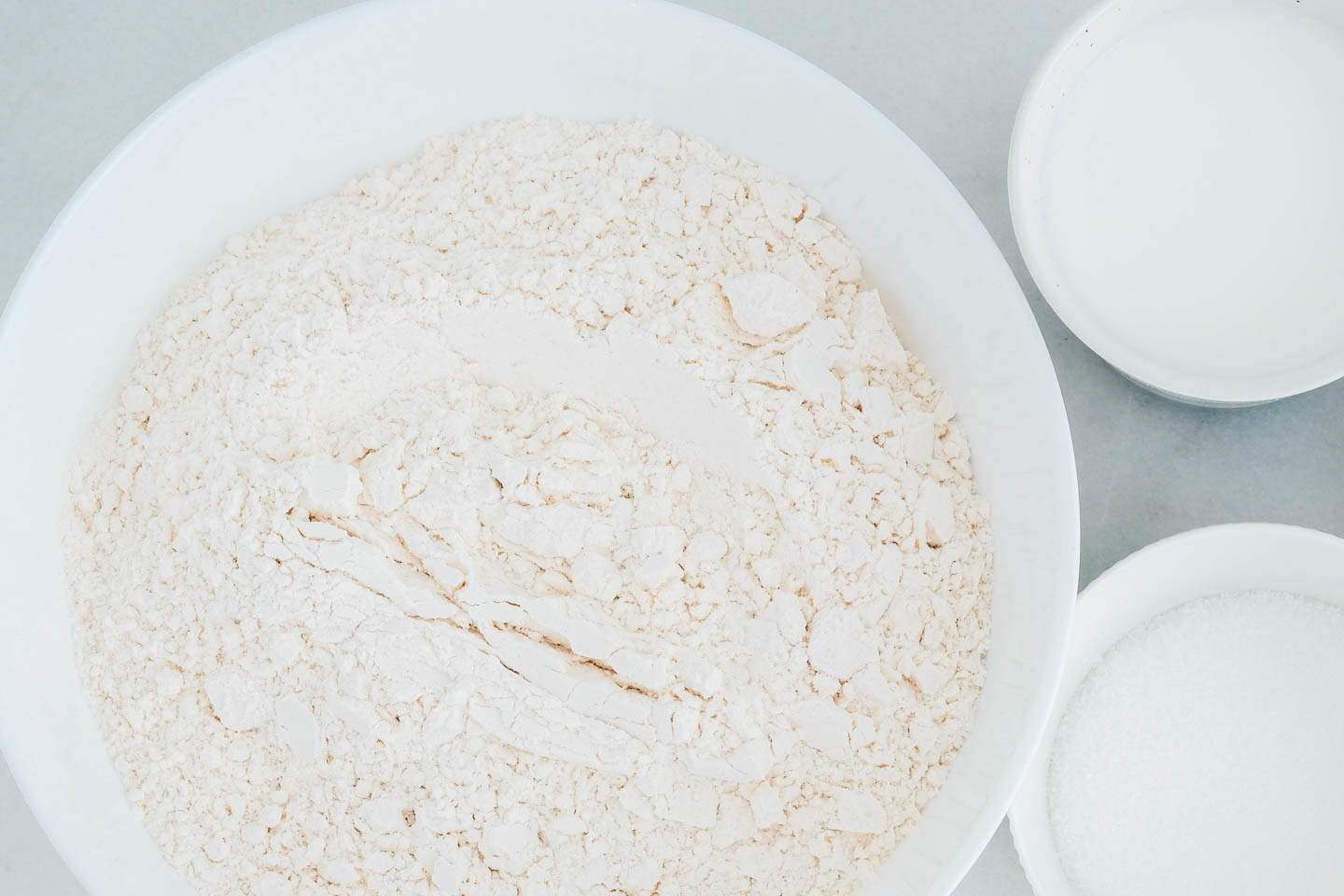 flour in a bowl