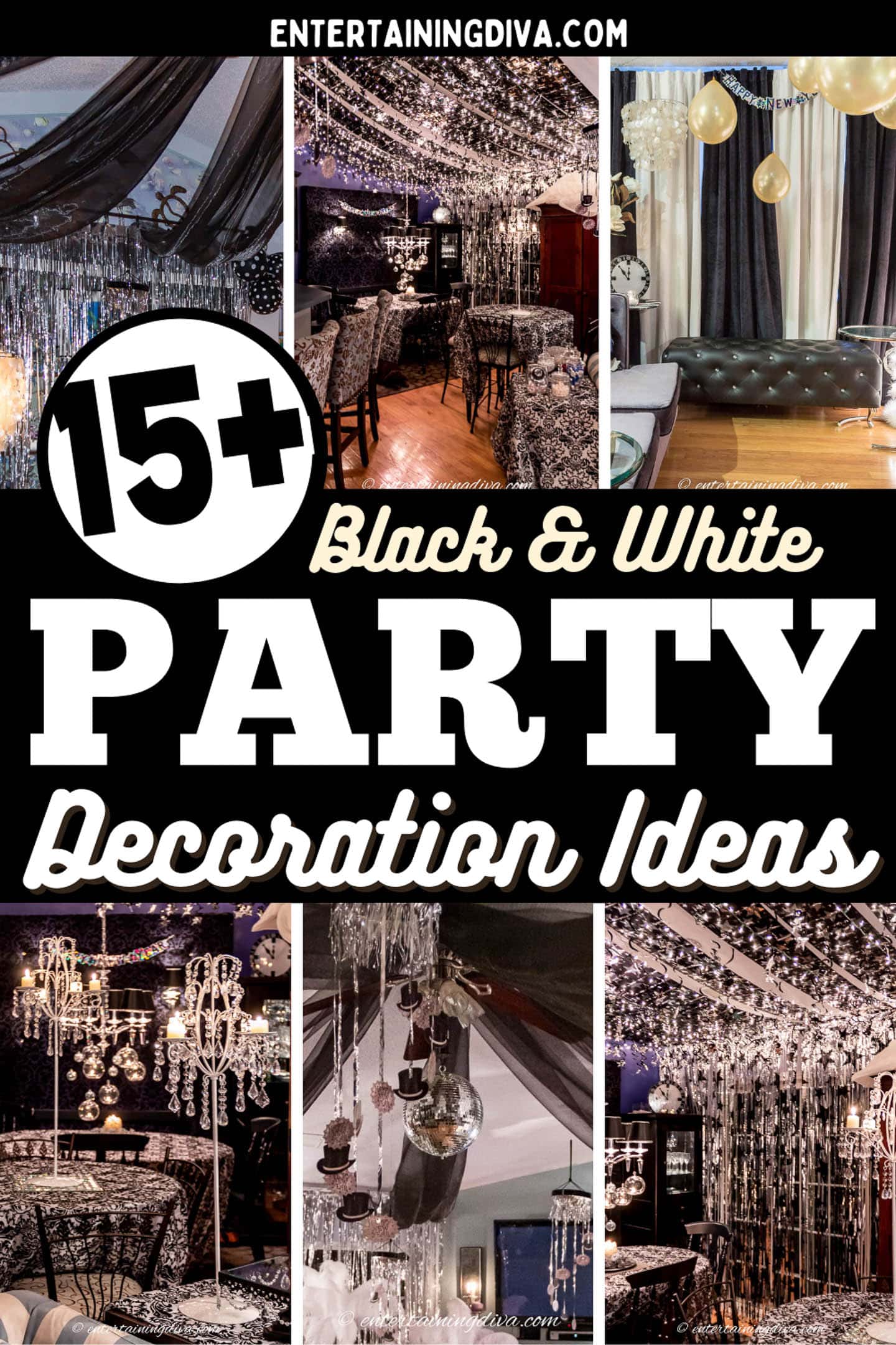 18 Black and White Party Ideas