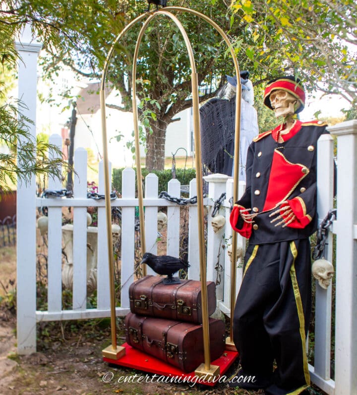 diy halloween bellboy cart