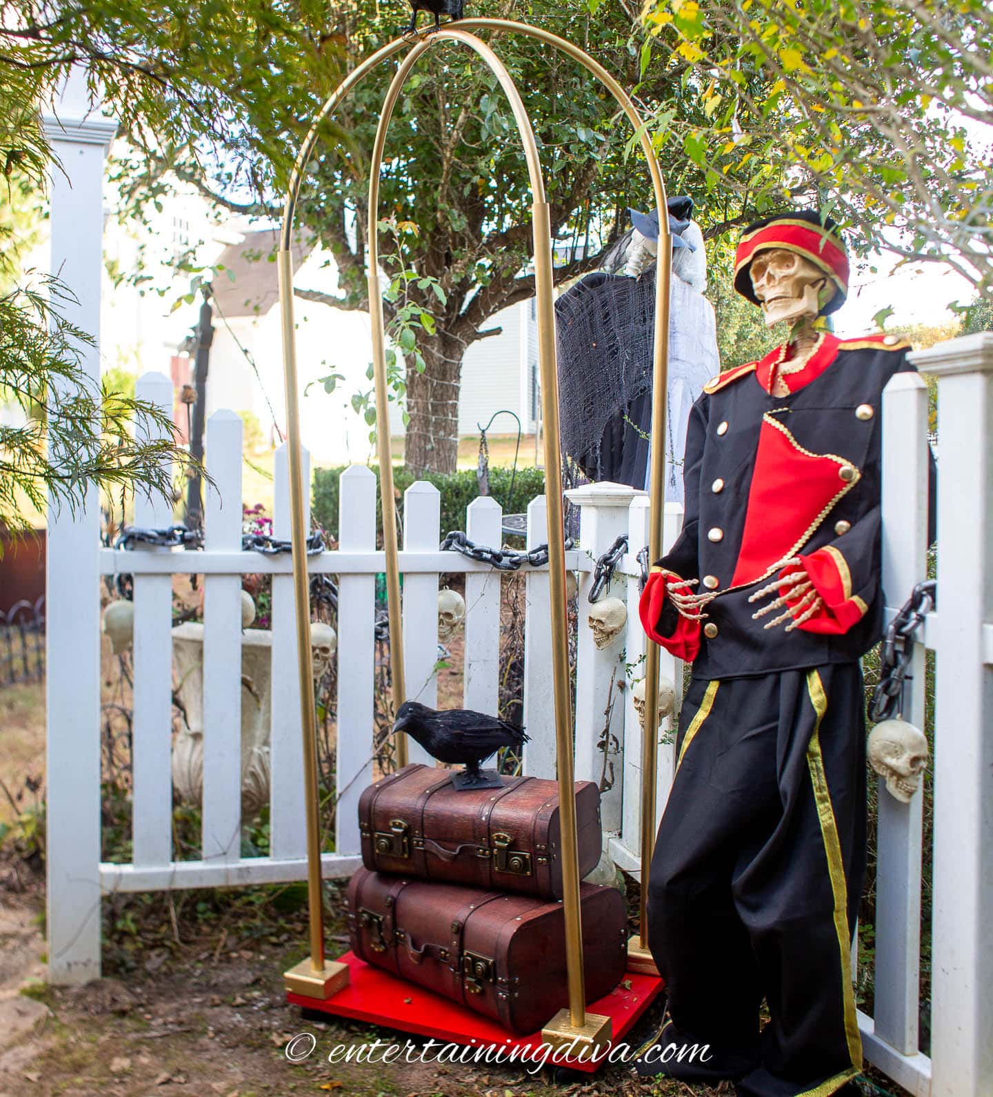 diy halloween bellboy cart