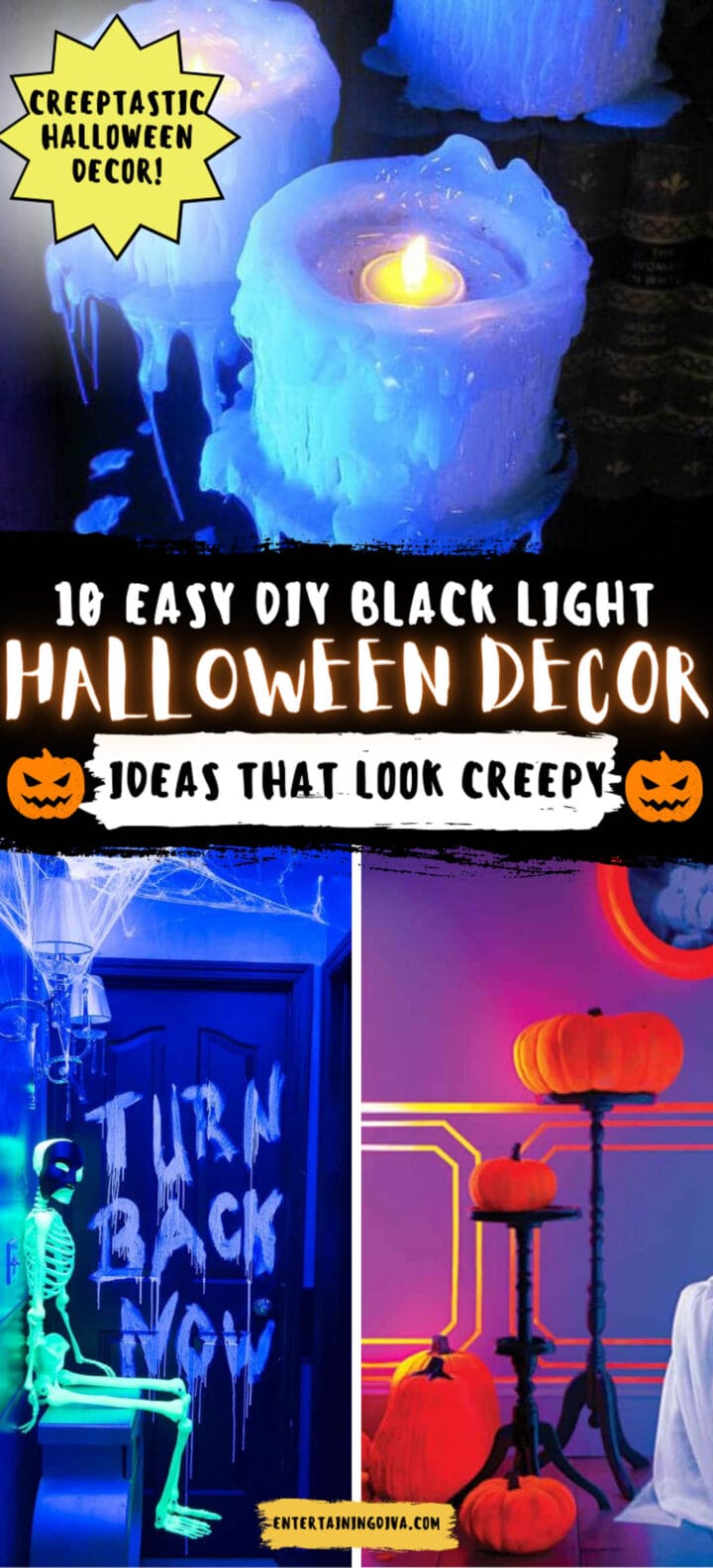 10 Easy DIY Black Light Halloween Decorations