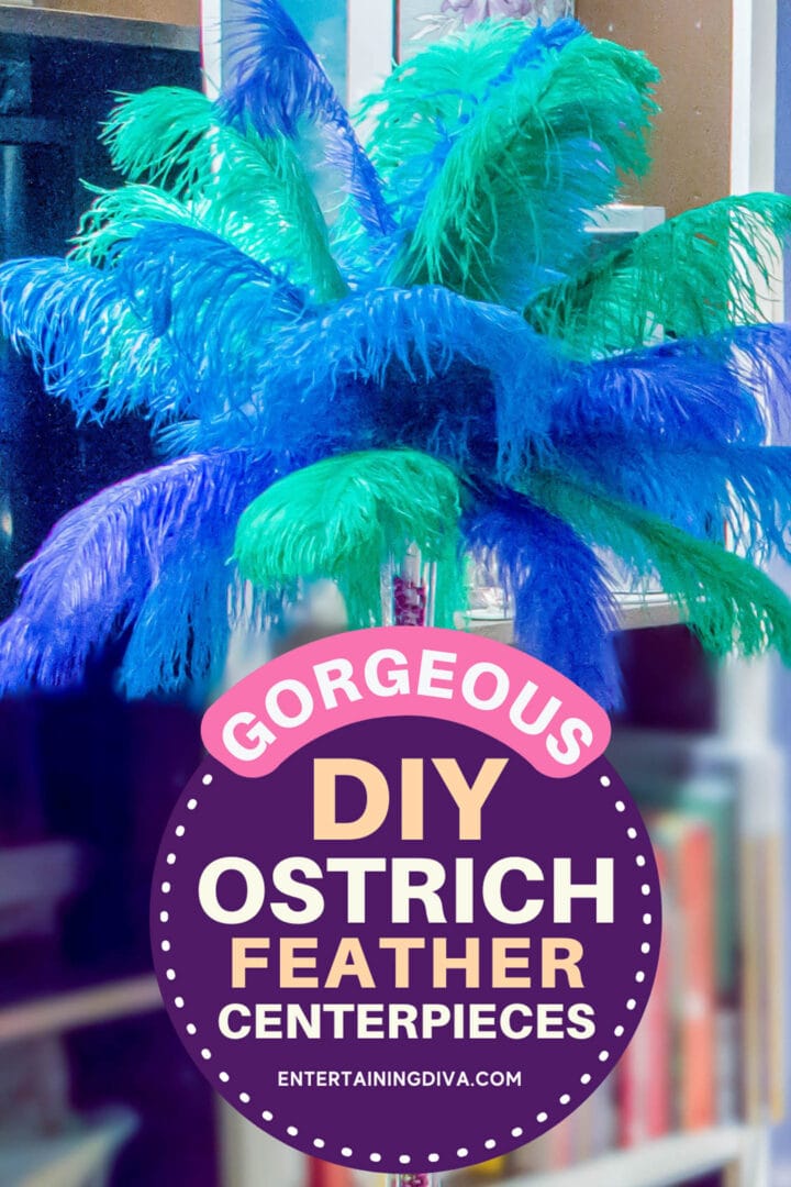 Gorgeous DIY Feather Centerpieces: How To Make Ostrich Feather Centerpieces (+ 7 variations)