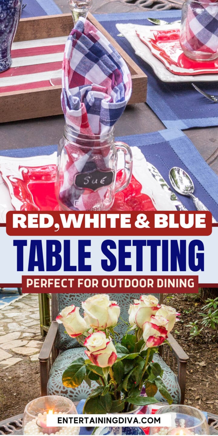 Easy Patriotic 4th of July Table Decorations