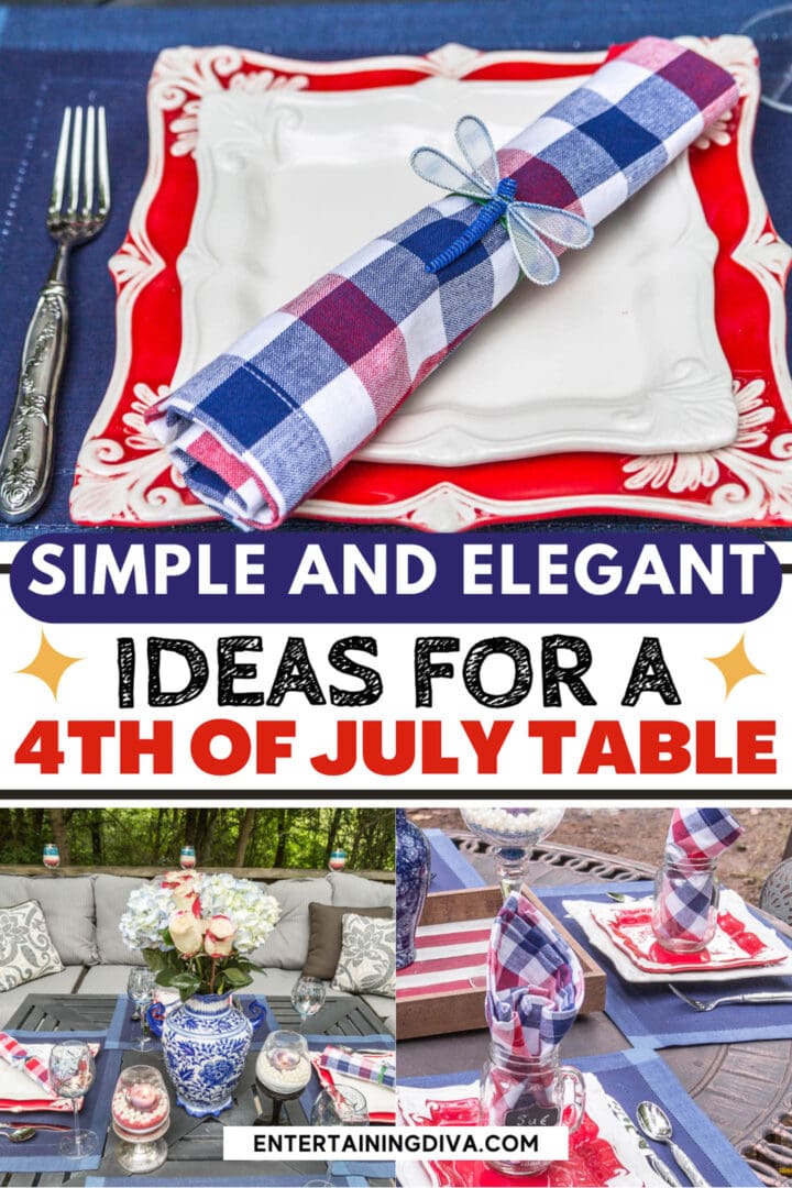 Easy Patriotic 4th of July Table Decorations