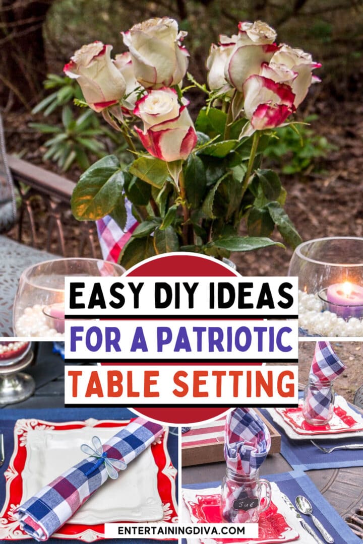 Easy Patriotic 4th of July Table Decorations