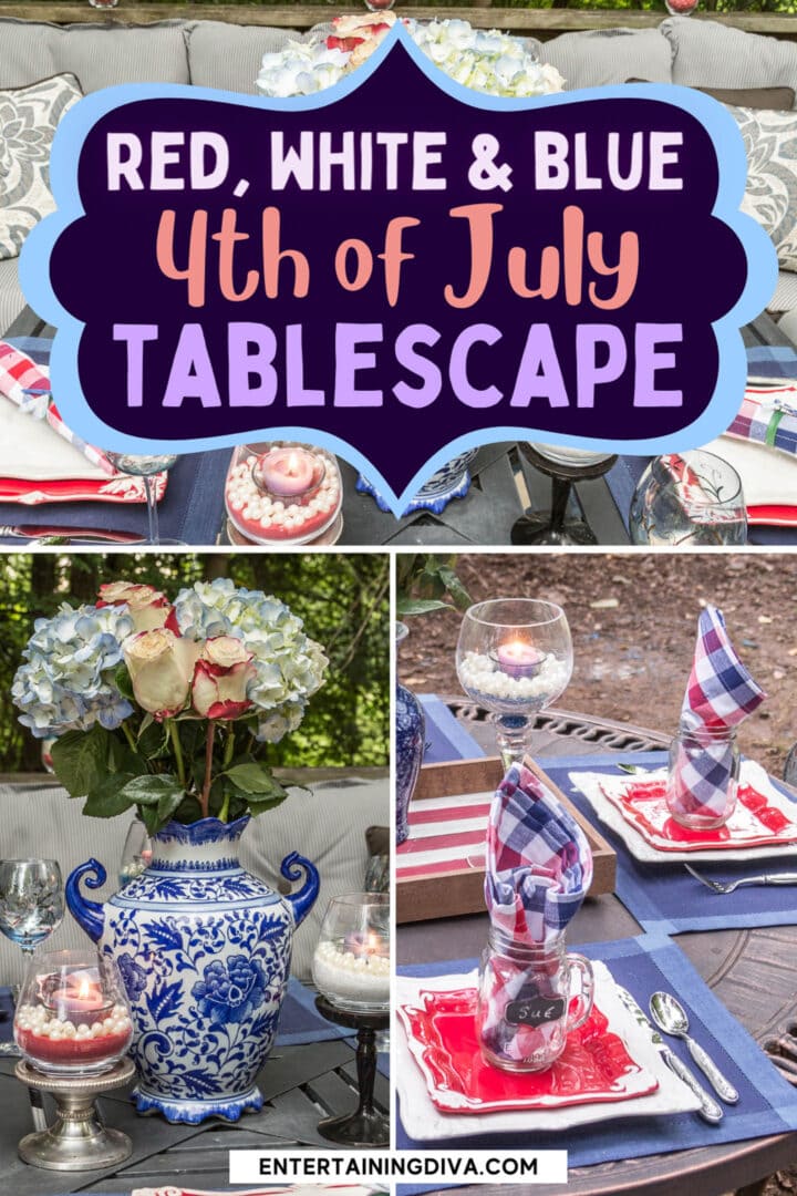 Easy Patriotic 4th of July Table Decorations