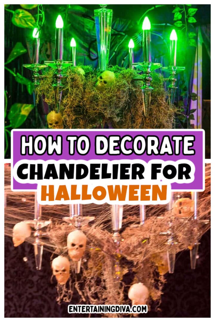 How To Decorate Your Chandelier for Halloween
