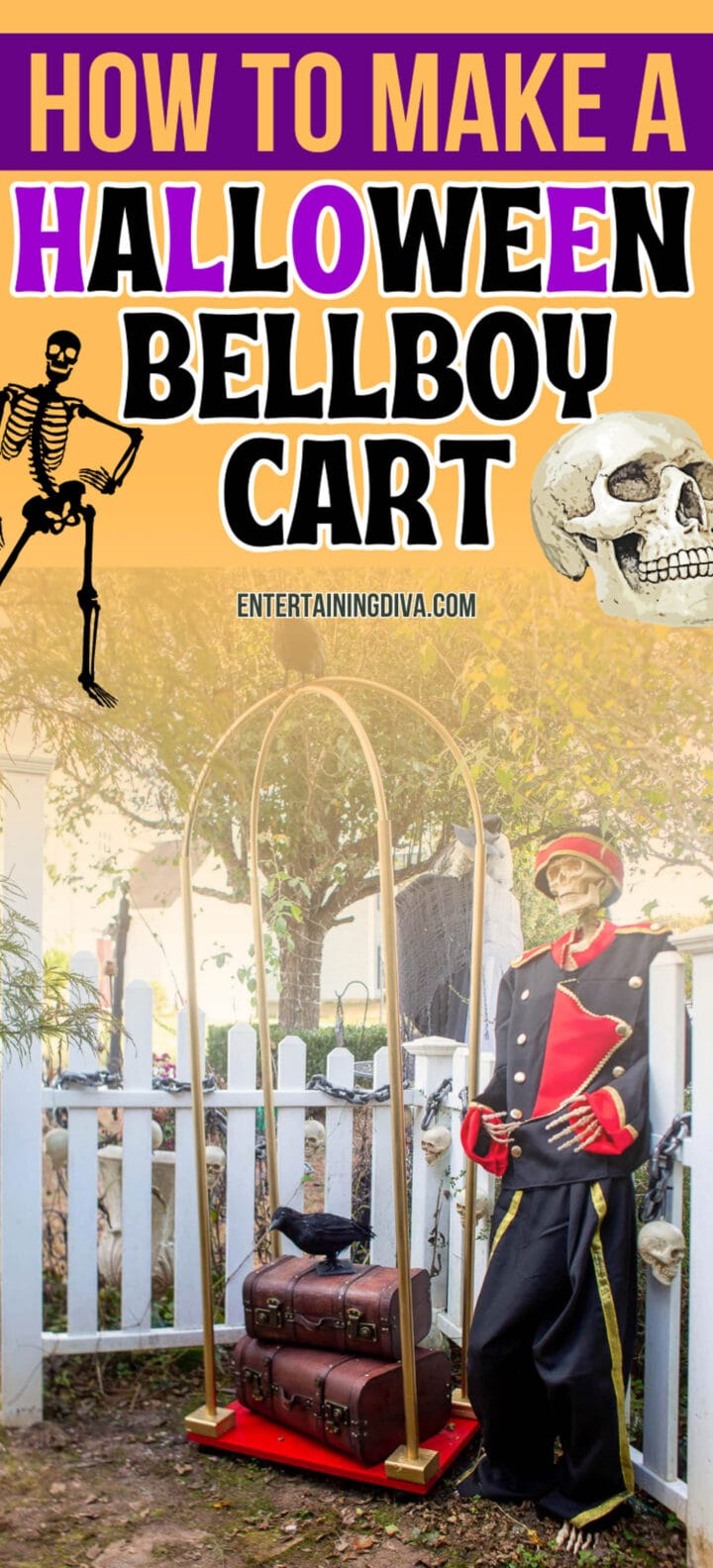 How To Make A DIY Halloween Bellboy Cart