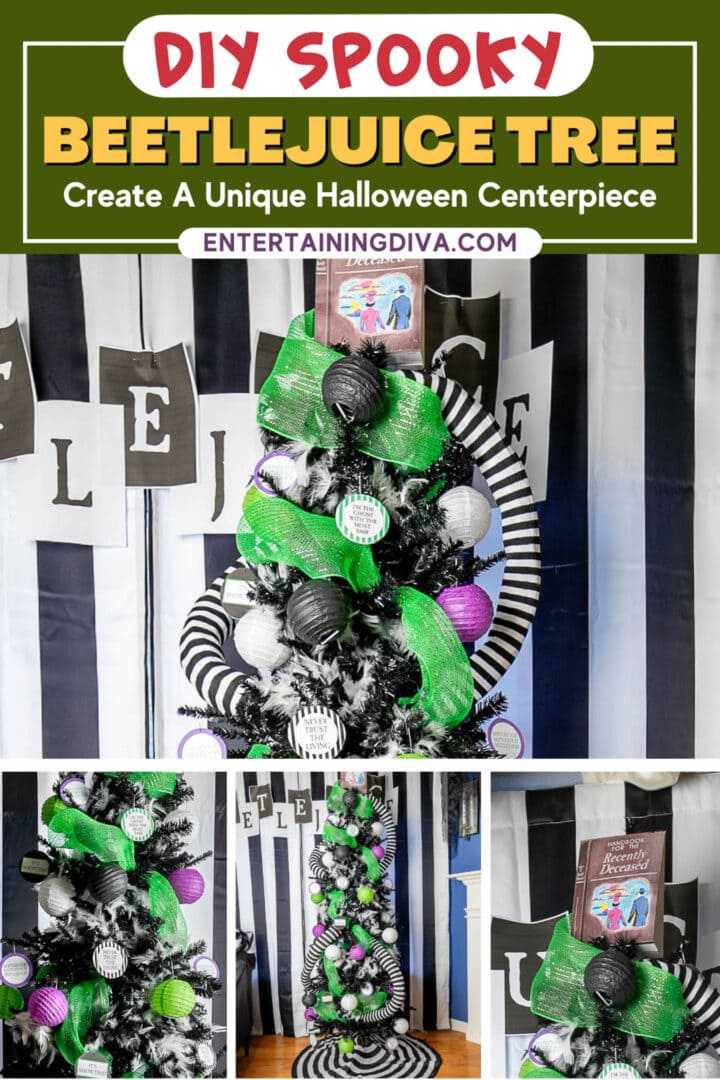 DIY spooky Beetlejuice tree