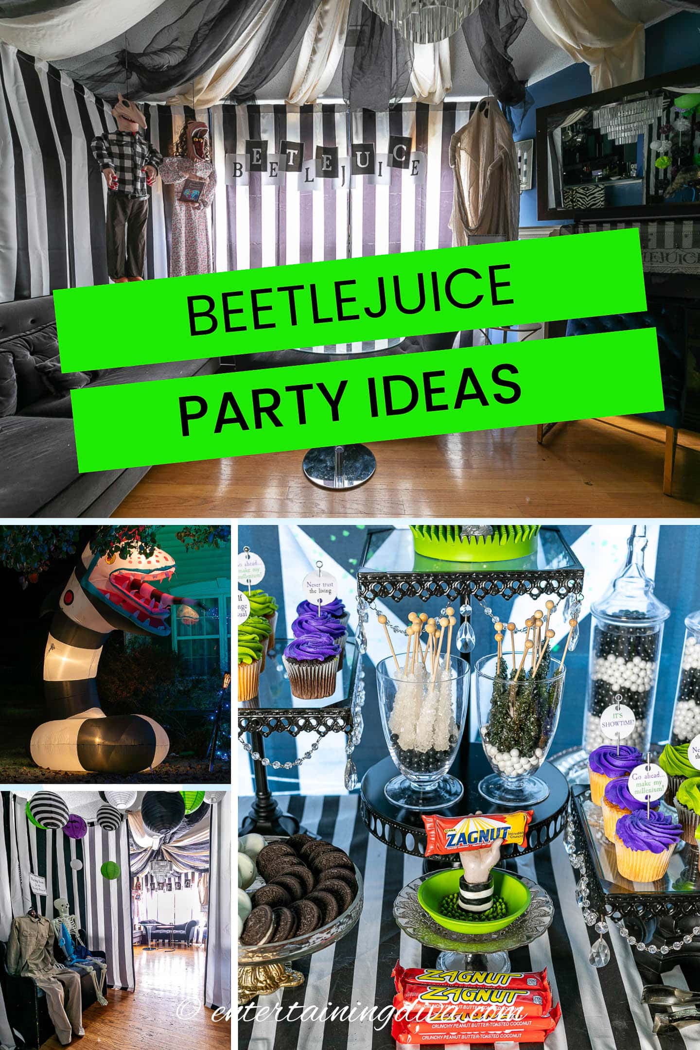 Beetlejuice-themed party ideas.