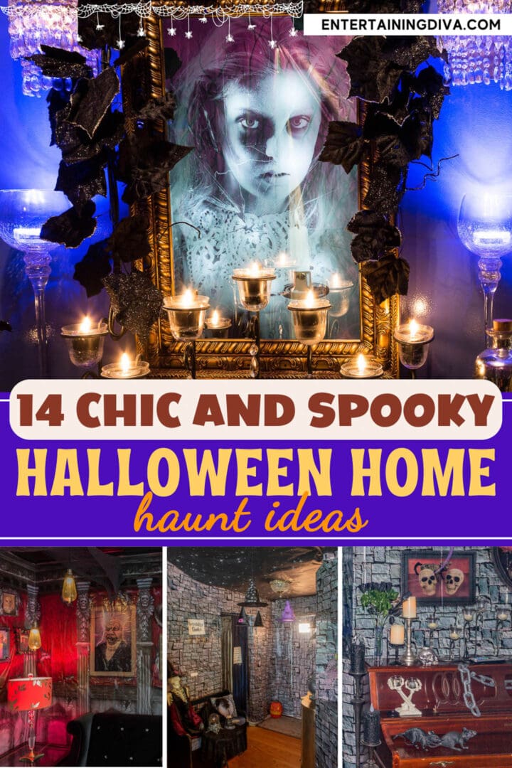 14 chic and spooky Halloween haunted house ideas.