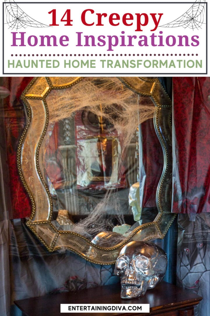 14 creepy home inspirations for Halloween haunted house ideas.