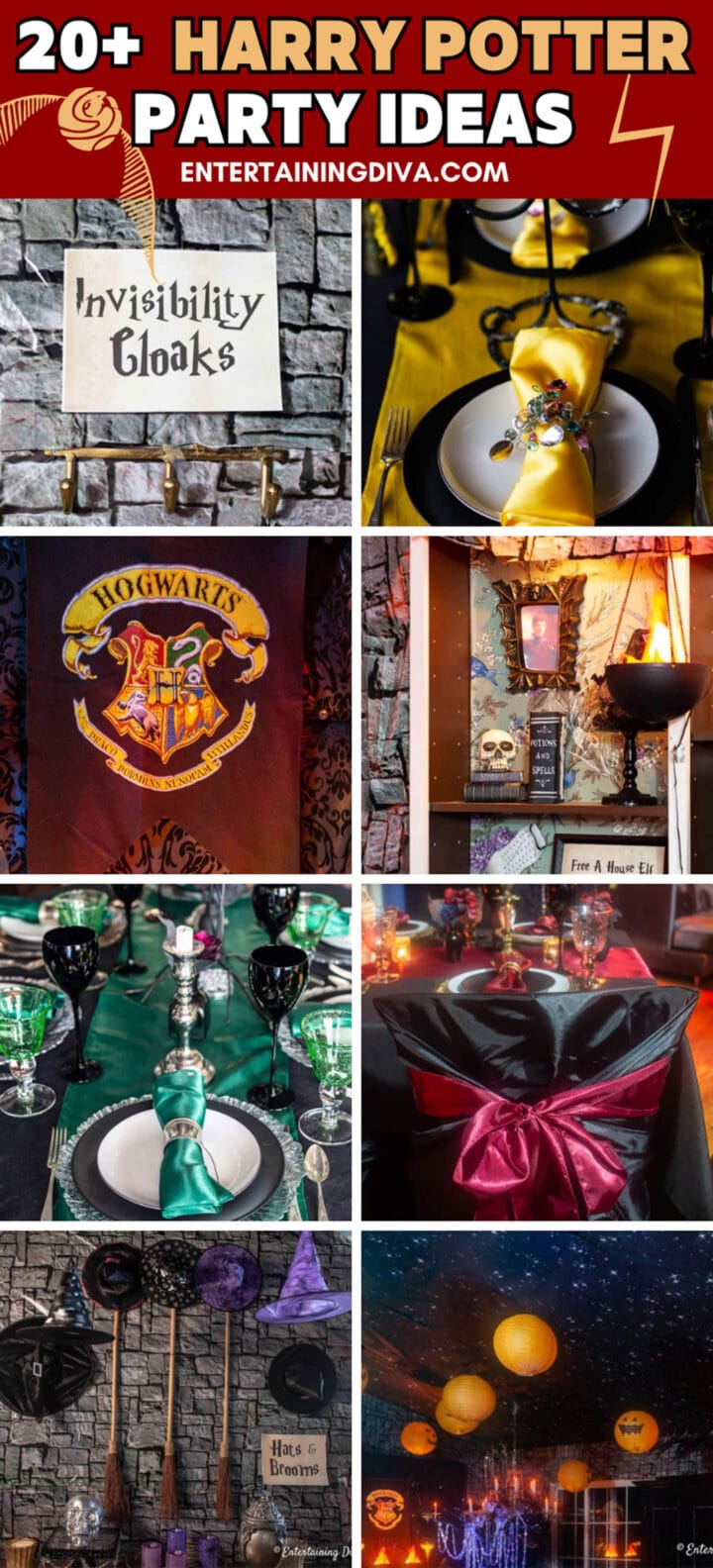 20 Harry Potter Halloween party ideas.