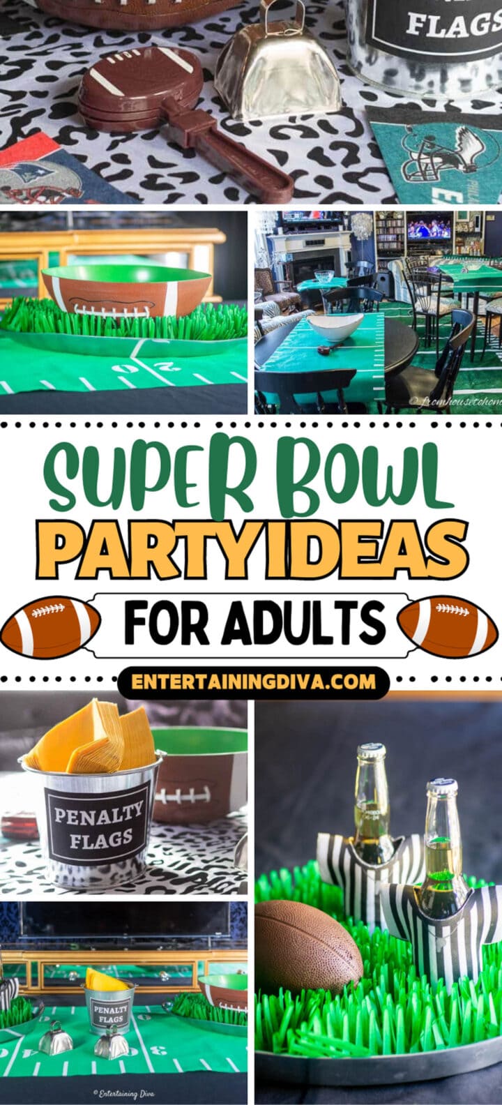 Party ideas for adults to celebrate the Super Bowl.