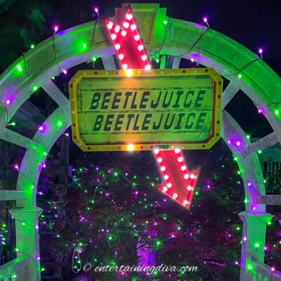Beetlejuice outdoor decor.