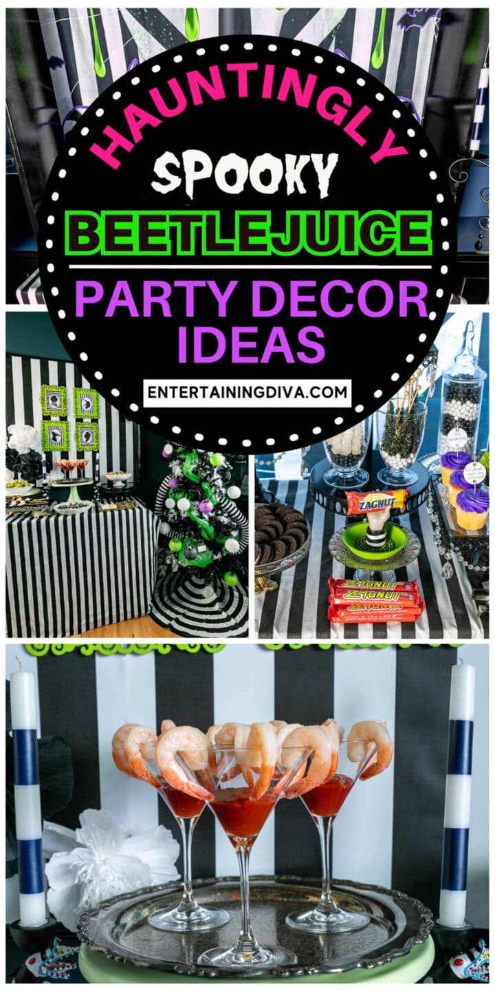 Hauntingly spooky Beetlejuice party decor ideas