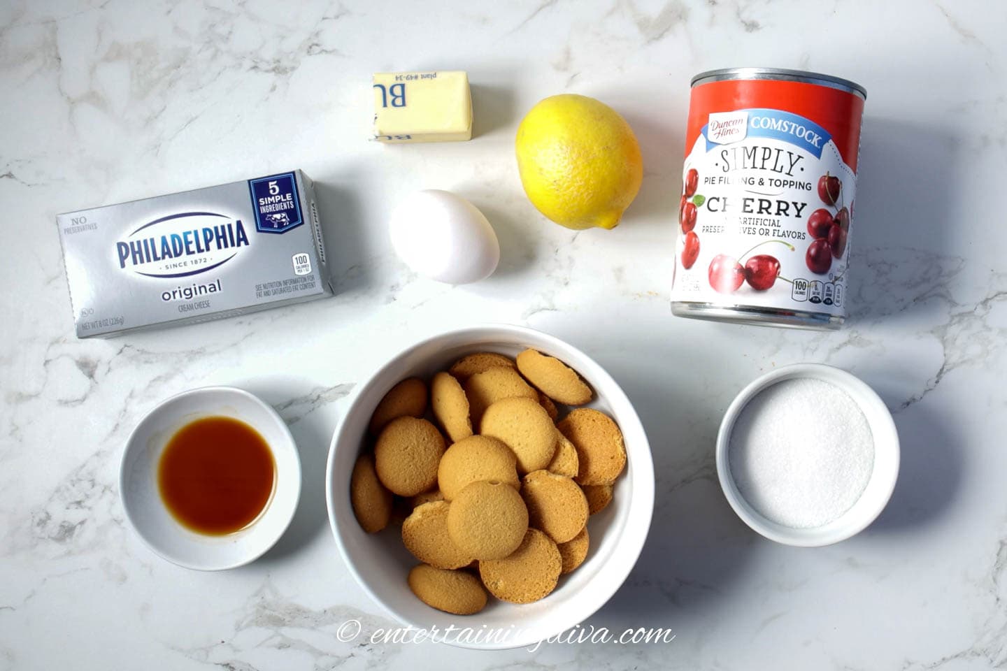 mini cherry cheesecake ingredients