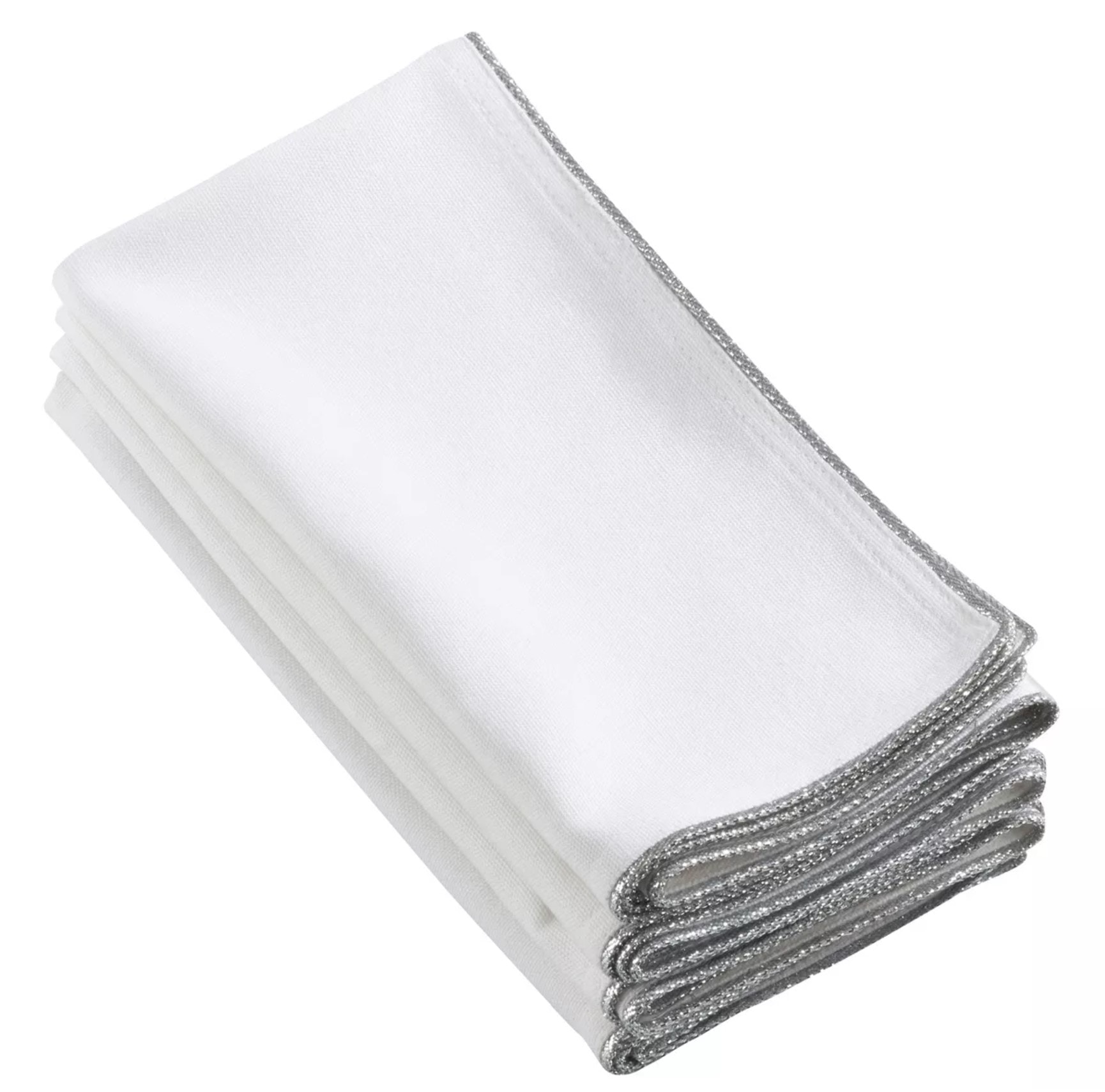 silver trimmed napkins