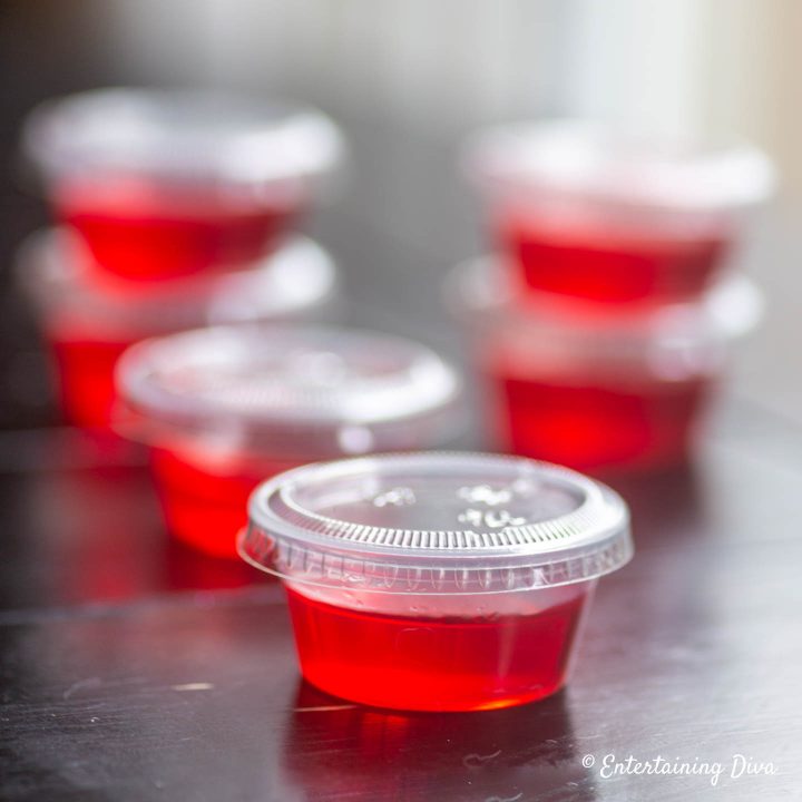Strawberry Margarita jello shots