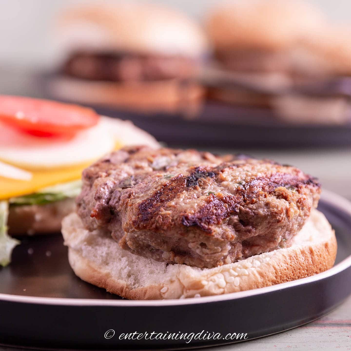 Grilled Pesto Turkey Burgers