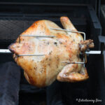 Rotisserie chicken on the grill