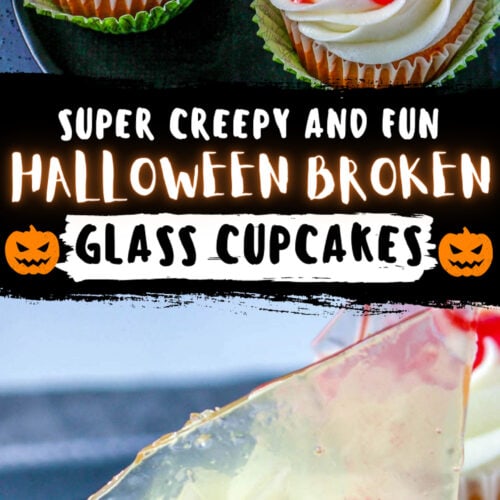 Broken Glass Halloween Cupcakes