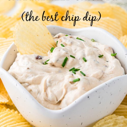 homemade caramelized onion dip