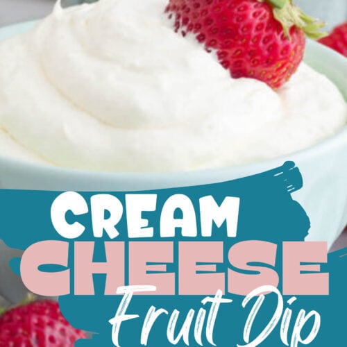 Fluffy Cream Cheese Fruit Dip With Powdered Sugar