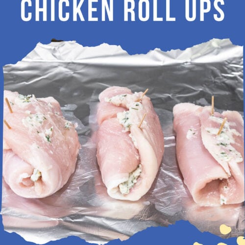 baked garlic butter chicken roll ups
