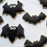 Halloween bat sugar cookies