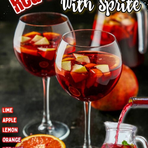 Easy Red Wine Sangria With Sprite