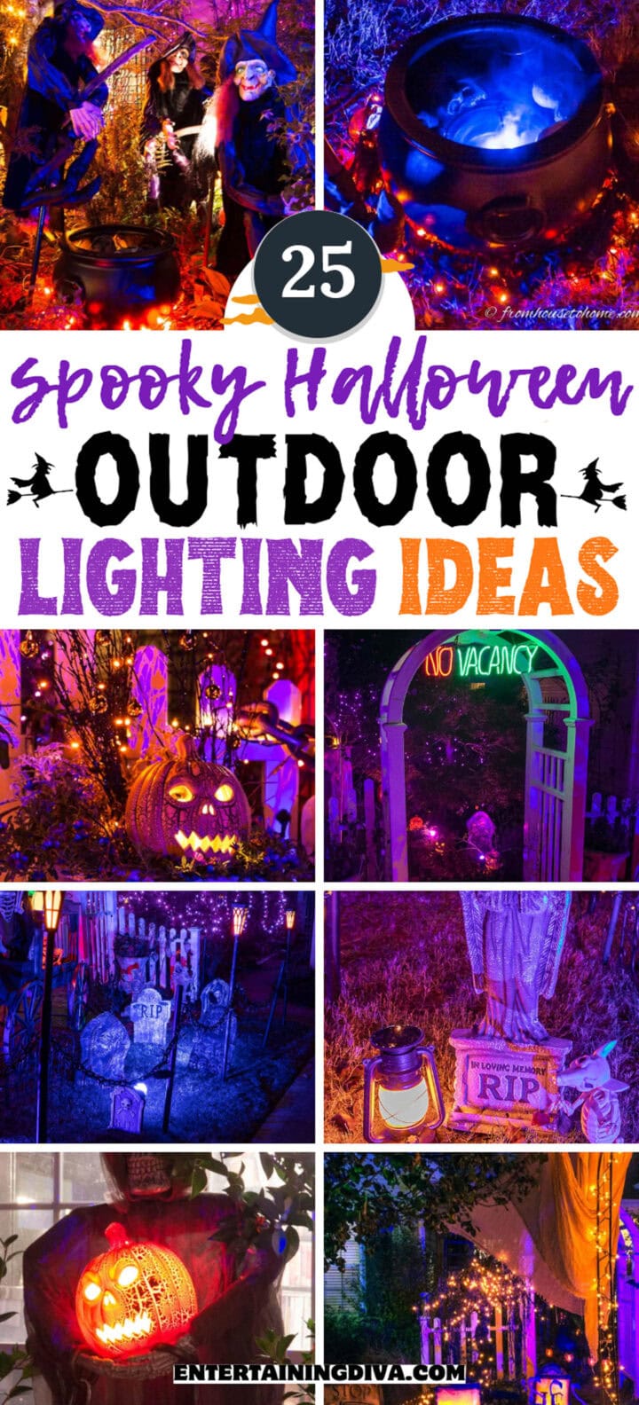25 spooky Halloween outdoor lighting ideas