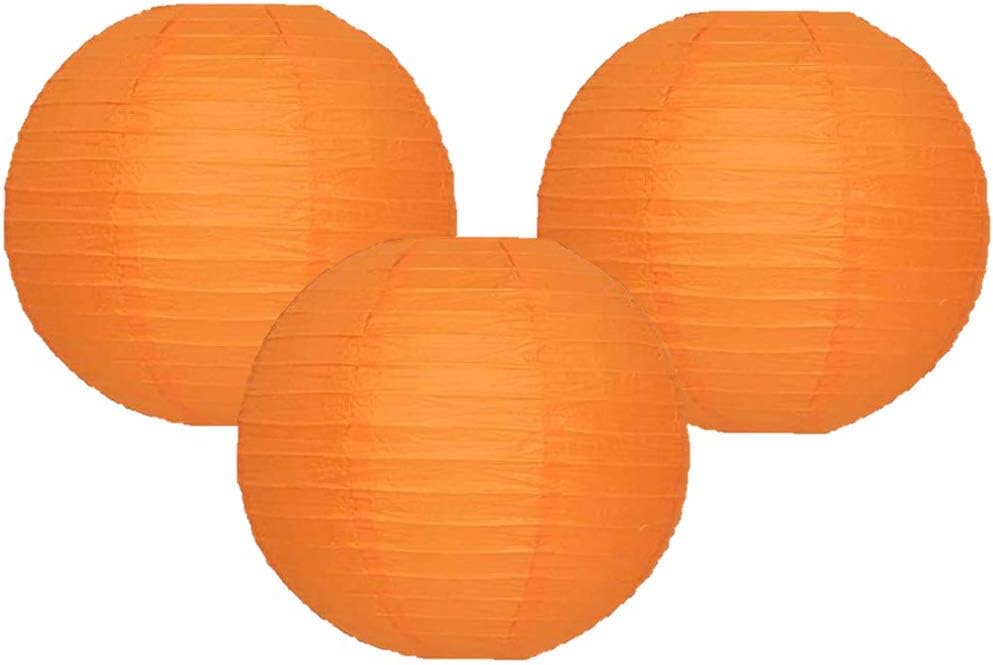 12 inch orange paper lanterns