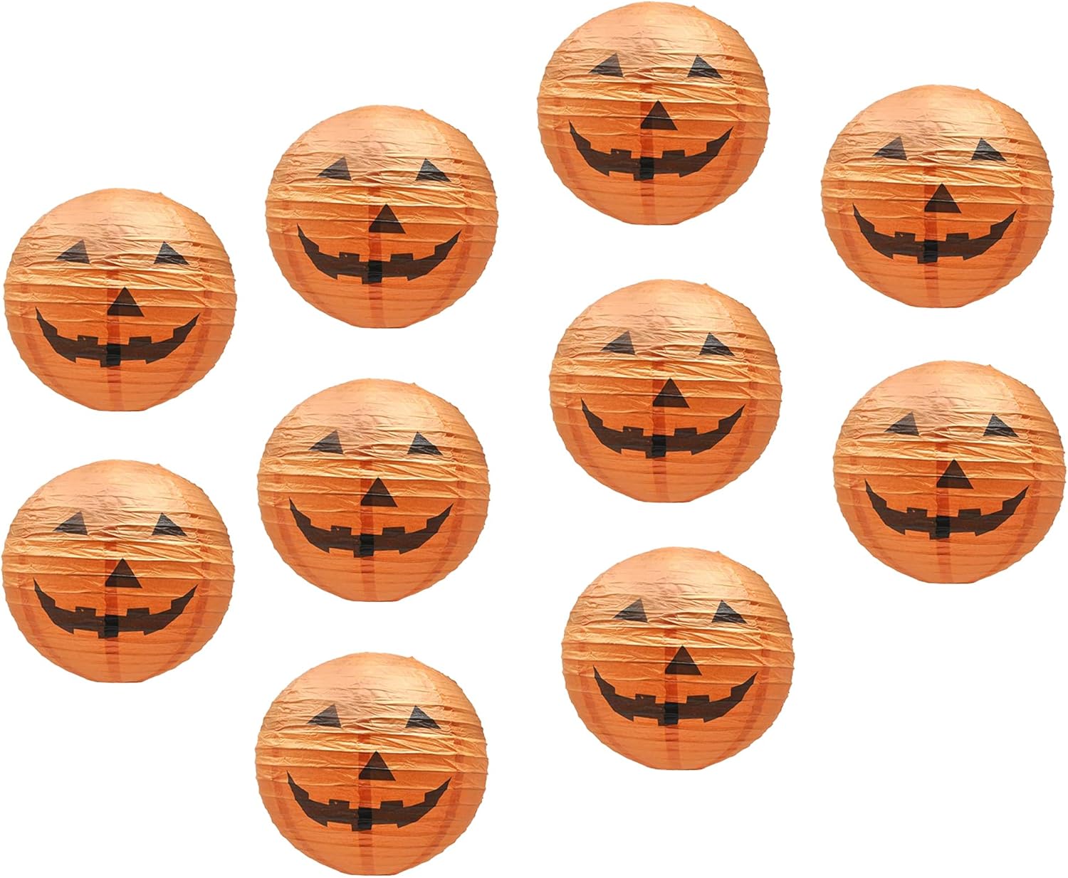 pumpkin orange paper lanterns