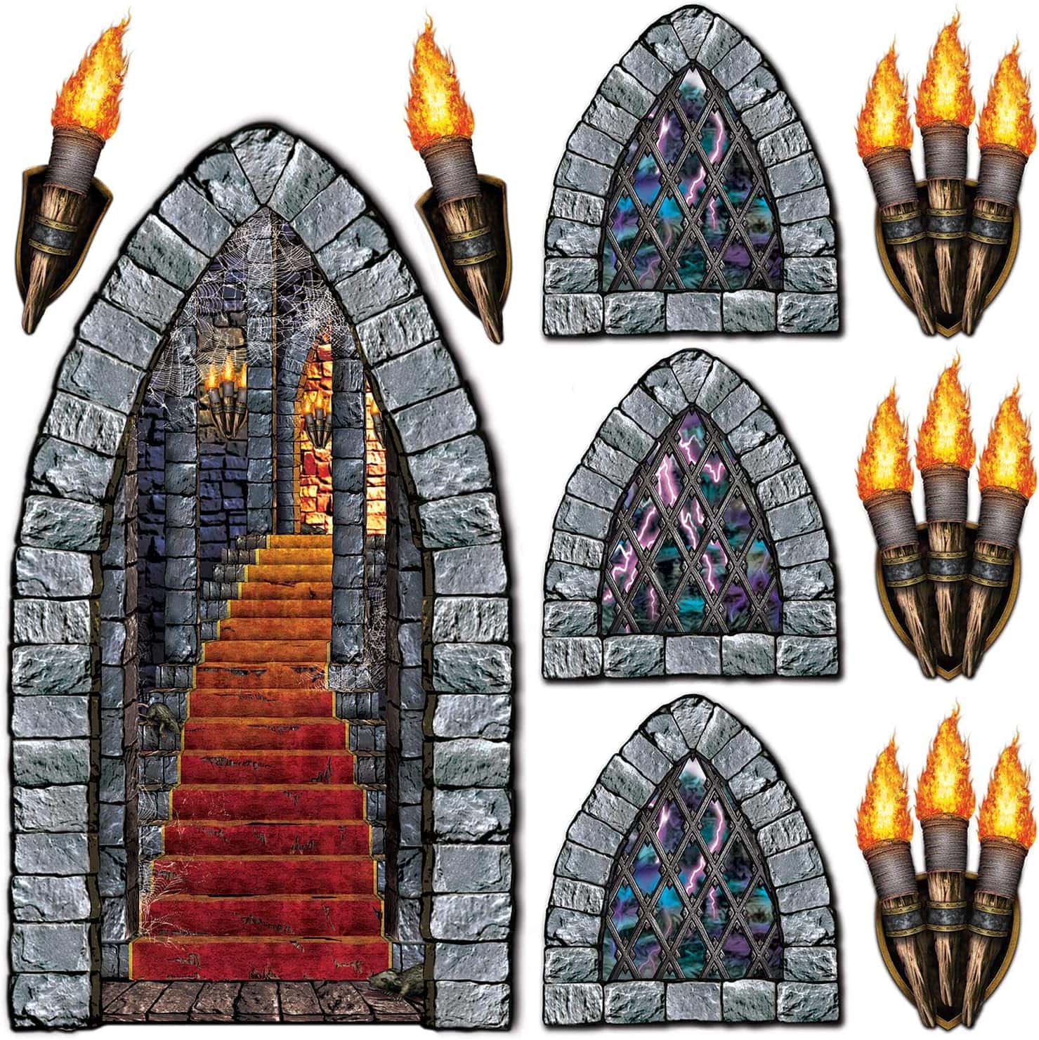 stone staircase scene setter