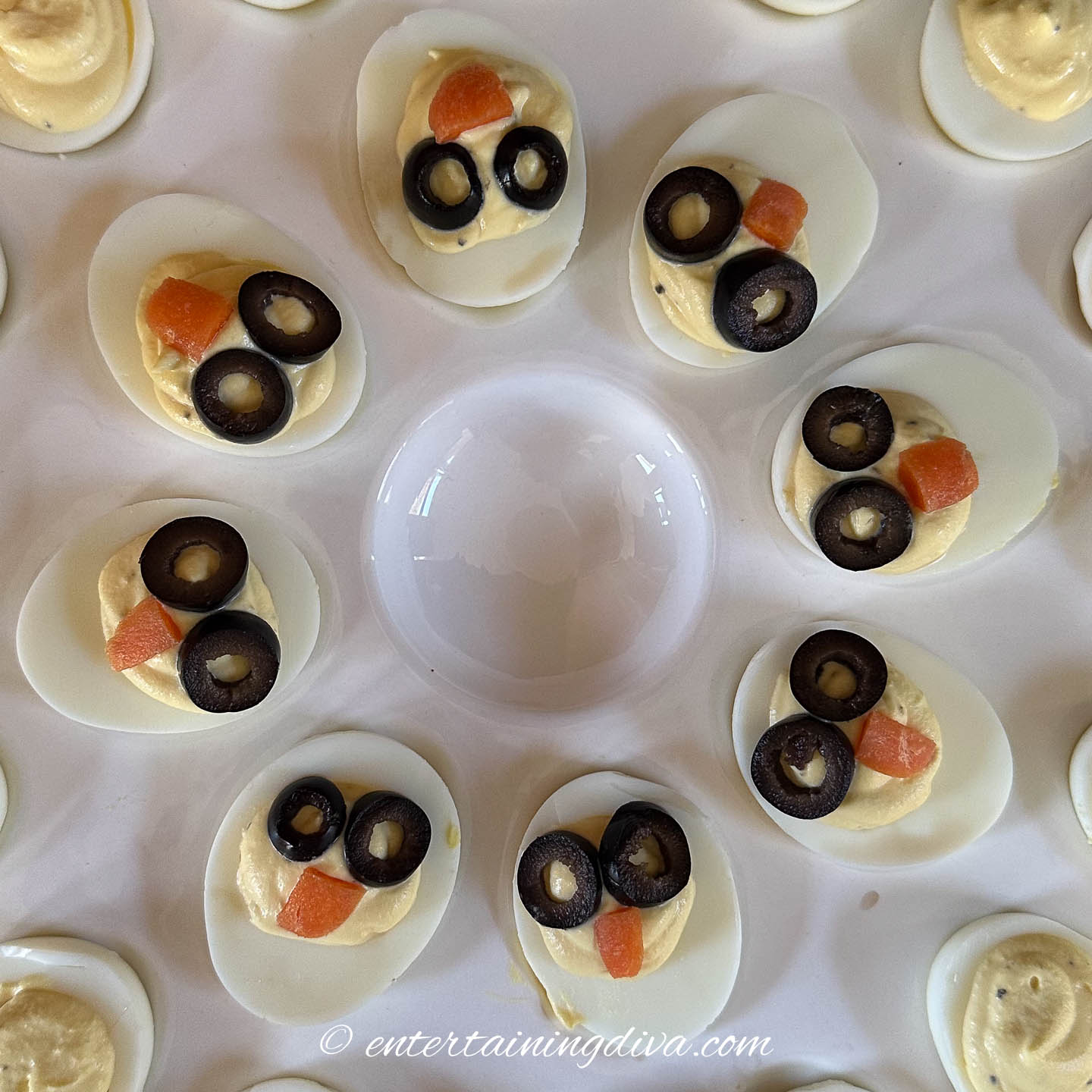 penguin deviled eggs