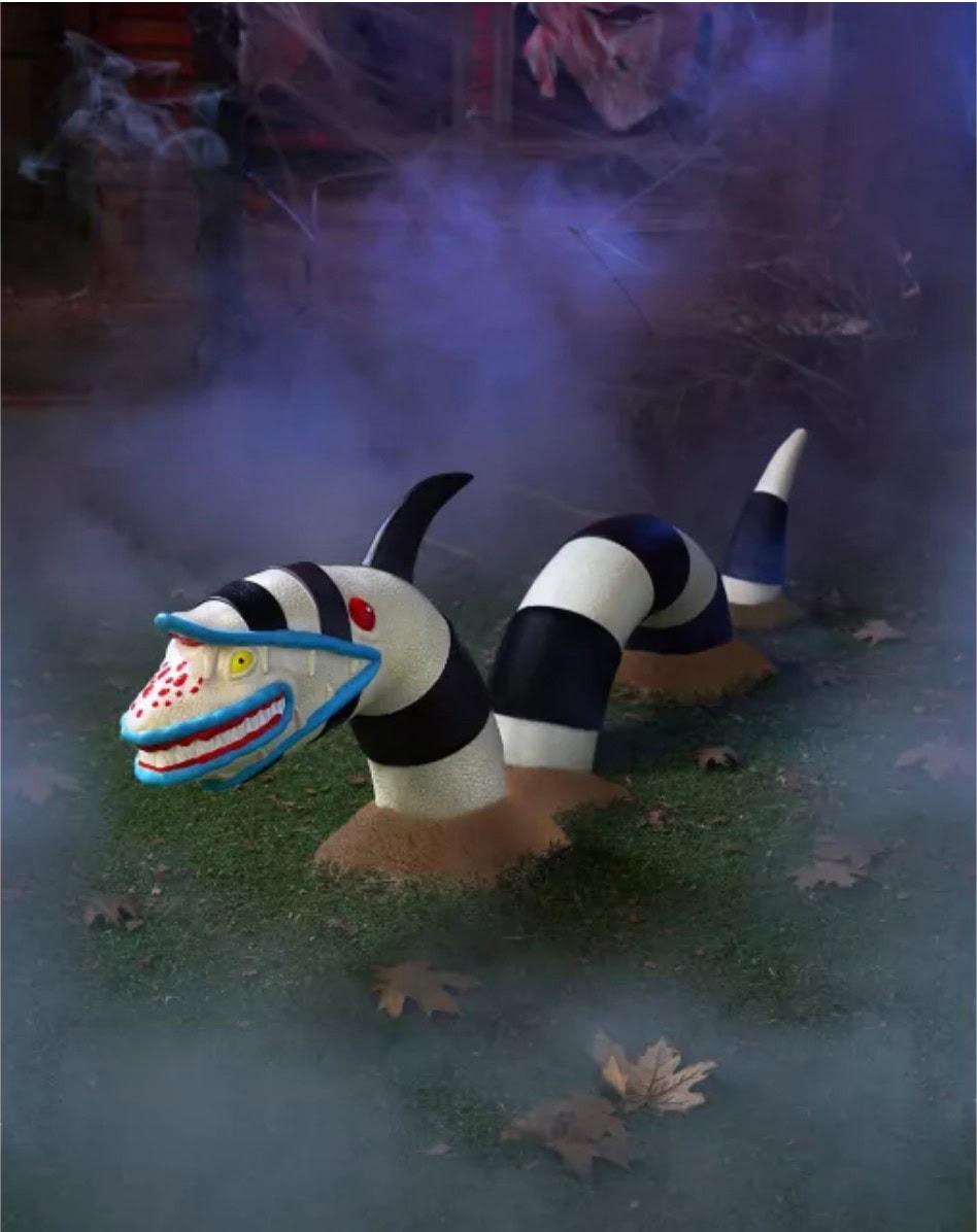 Beetlejuice sandworm ground breaking prop