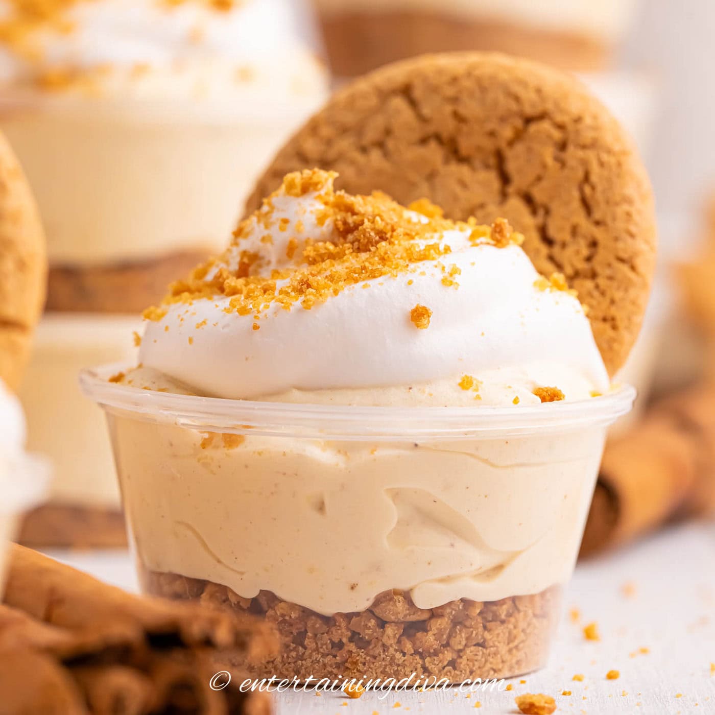 Gingerbread Christmas Pudding Shots With RumChata