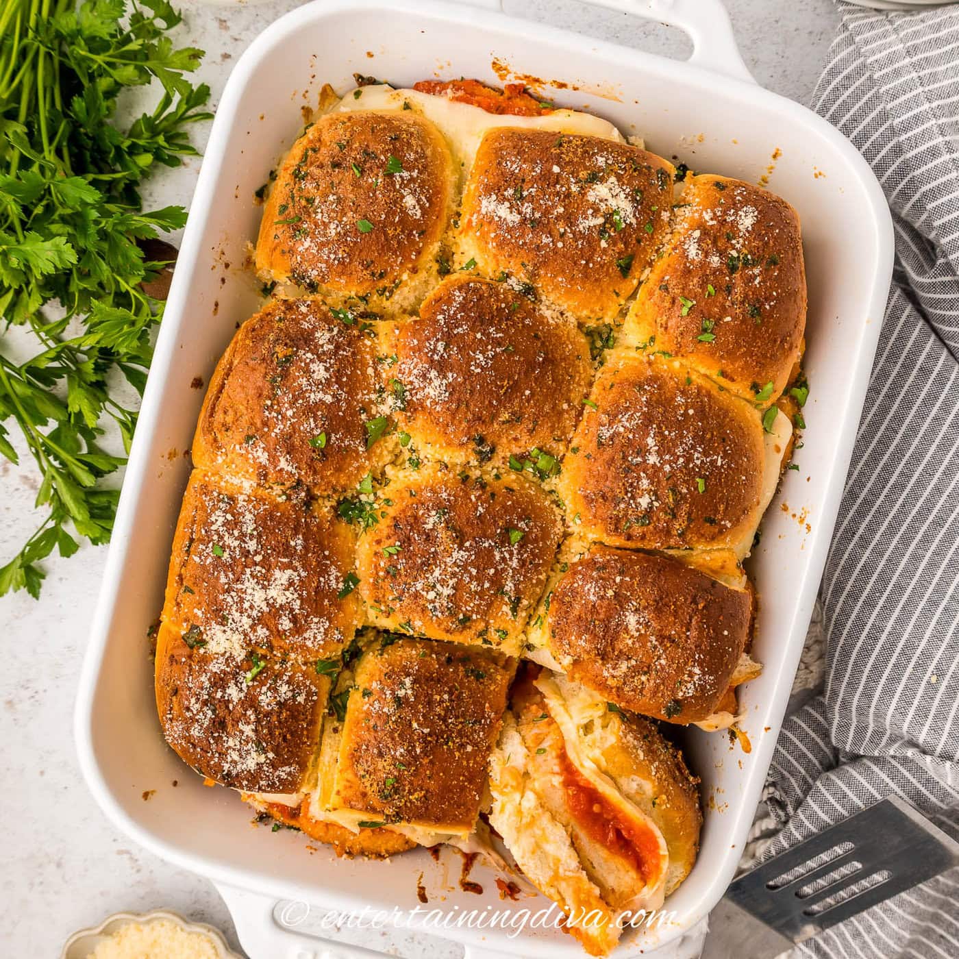 Easy Chicken Parmesan Sliders