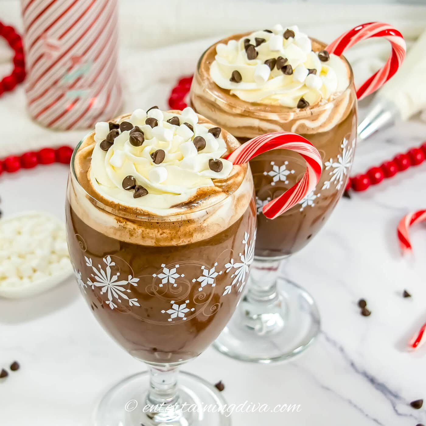 Spiked Peppermint Hot Cocoa