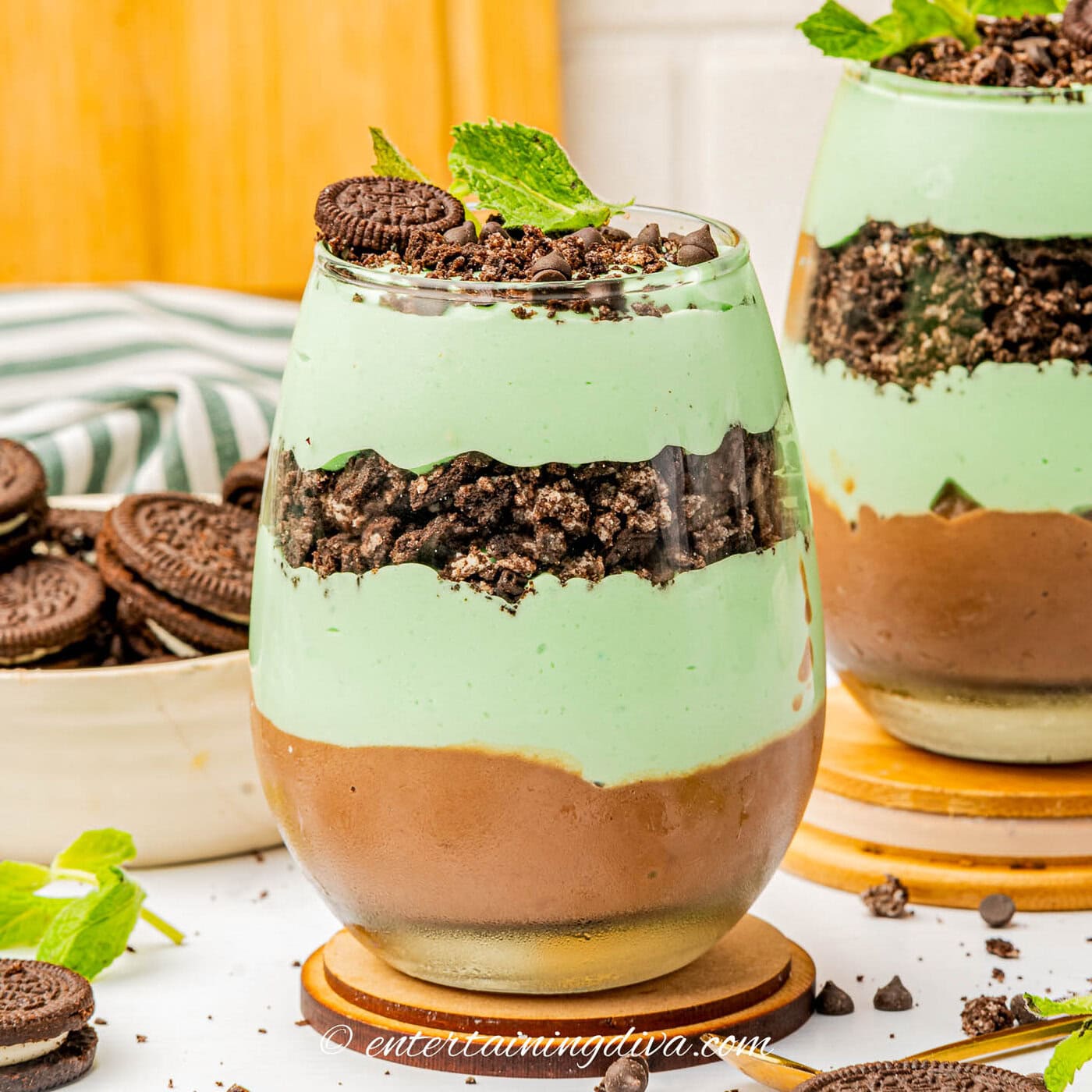 Minty Green Grasshopper Parfait