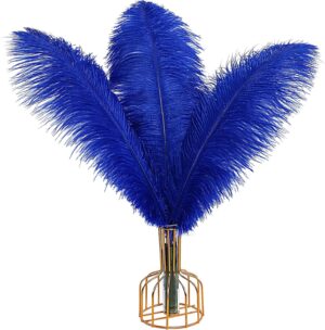 royal blue ostrich feathers