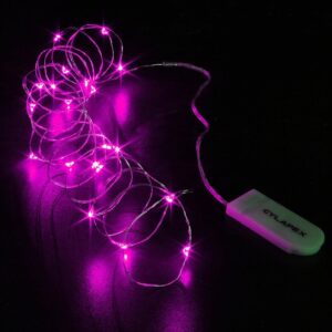 pink glimmer light string
