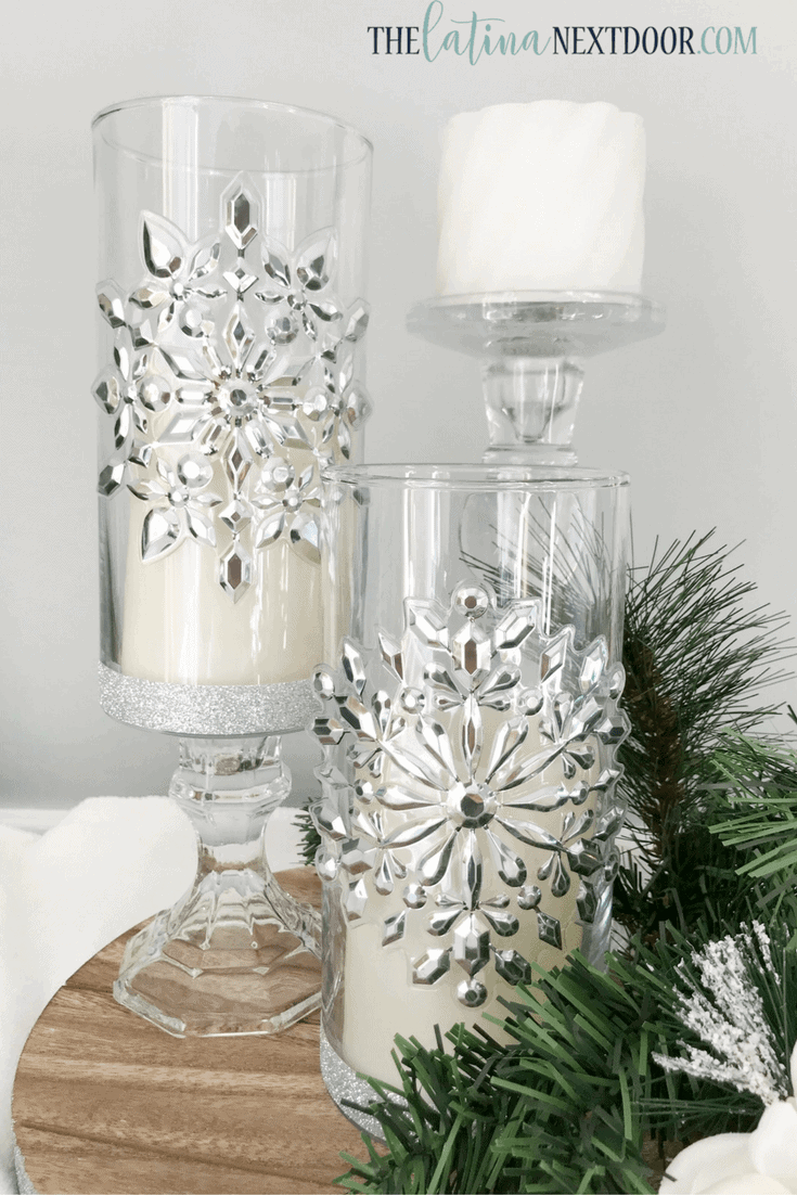 dollar tree christmas candleholders