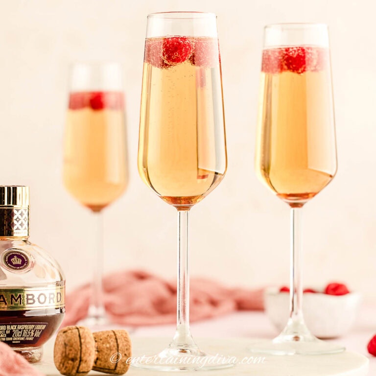 3 glasses of Kir Royale